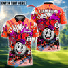 BlueJose Golf Funny Cartoon Golf Ball Multicolor Options Personalized Name, Team Name 3D Shirt (4 Colors)