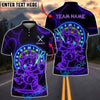 BlueJose Darts Neon Dartboard Bear Running Customized Name, Team Name 3D Shirt (4 Colors)