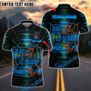 BlueJose Darts Neon Bear Eat Sleep Dart Personalized Name, Team Name Shirt (4 Colors)