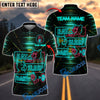 BlueJose Darts Neon Bear Eat Sleep Dart Personalized Name, Team Name Shirt (4 Colors)