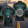 BlueJose Darts Spider Web Dark Customized Name, Team Name 3D Shirt (4 Colors)