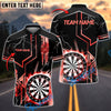 BlueJose Darts Game Lightning Target Personalized Name, Team Name Shirt (4 Colors)