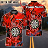 BlueJose Darts Neon Dartboard Electric Astronaut Glow Multicolor Options Personalized Name Shirt (4 Colors)
