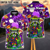 BlueJose Darts Raccoon Dartboard Comic Explosion Multicolor Options Personalized Name Shirt (4 Colors)