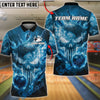 BlueJose Bowling And Pins Punisher Skull Phantom Strike Customized Name, Team Name 3D Shirt (4 Colors)