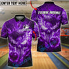 BlueJose Bowling And Pins Punisher Skull Phantom Strike Customized Name, Team Name 3D Shirt (4 Colors)