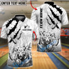 BlueJose Bowling And Pins Tiger Spirit Strike Customized Name, Team Name 3D Shirt (6 Colors)