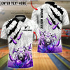 BlueJose Bowling And Pins Tiger Spirit Strike Customized Name, Team Name 3D Shirt (6 Colors)