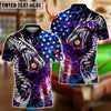 BlueJose Billiards Patriotic Dragon Lightning 8 Ball Personalized Name Shirt (4 Colors)