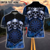 BlueJose Darts Triple Skull Dark Blood Multicolor Options Personalized Name Shirt (4 Colors)
