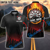 BlueJose Darts City Fire Ring Personalized Name, Team Name Shirt (4 Colors)