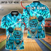 BlueJose Bowling & Pins Gorilla King Graffiti Lightning Customized Name, Team Name 3D Shirt (4 Colors)