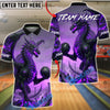 BlueJose Bowling & Pins Fire Dragon Fantasy Artwork Customized Name, Team Name 3D Shirt (4 Colors)