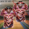 BlueJose Bowling And Pins Neon Joker Skull Graffiti Strike Ball Chaos Customized Name, Team Name 3D Shirt (4 Colors)