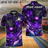 BlueJose Bowling & Pins Fire Dragon Lava Hell Customized Name, Team Name 3D Shirt (4 Colors)
