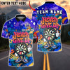 BlueJose Darts Never Give Up Dartboard Cartoon Graffiti Multicolor Options Personalized Name Shirt (4 Colors)