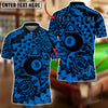 BlueJose Billiards Ball 8 Tribal Abstract Pattern Personalized Name Shirt (6 Colors)