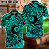 BlueJose Billiards Ball 8 Tribal Abstract Pattern Personalized Name Shirt (6 Colors)