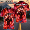 BlueJose Darts Werewolf Purple Electric Storm Multicolor Options Personalized Name Shirt (4 Colors)