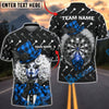 BlueJose Darts Gothic Sexy Clown Girl Plaid Pattern Personalized Name, Team Name Unisex Shirt (4 Colors)