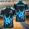 BlueJose Bowling And Pins Luxury Gold Crown Ball Phoenix Design Customized Name, Team Name 3D Shirt (6 Colors)