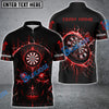 BlueJose Darts Lightning Skull Personalized Name, Team Name Shirt (4 Colors)