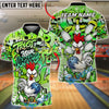 BlueJose Bowling & Pins Trust Your Madness Angry Rooster Graffiti Customized Name, Team Name 3D Shirt (4 Colors)