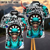 BlueJose Darts Monkey Graffiti Urban Art Multicolor Options Personalized Name Shirt (4 Colors)