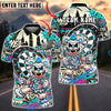 BlueJose Darts Clown Urban Graffiti Art Multicolor Options Personalized Name Shirt (4 Colors)