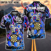 BlueJose Darts Bear Graffiti Heart Breaker Art Multicolor Options Personalized Name Shirt (6 Colors)