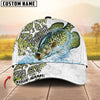 BlueJose Fishing Compass Vintage Art Splash Design Personalized Cap (13 Breeds)