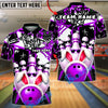 BlueJose Bowling & Pins Graffiti Bunny Pins Street Style Customized Name, Team Name 3D Shirt (4 Colors)