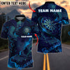 BlueJose Darts Abstract Galaxy Dartboard Neon Space Art Futuristic Style Personalized Name, Team Name Unisex Shirt (4 Colors)
