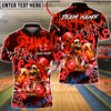 BlueJose Bowling & Pins Irish St Patrick Day Skeleton Beer Party Customized Name, Team Name 3D Shirt (4 Colors)