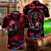 BlueJose Billiards 8 Ball Haunted Grim Reaper Personalized Name Shirt (6 Colors)