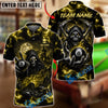 BlueJose Billiards 8 Ball Haunted Grim Reaper Personalized Name Shirt (6 Colors)