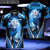 BlueJose Billiards Ball 8 Thunder White Tiger Personalized Name, Team Name Unisex Shirt ( 4 Colors )