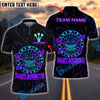 BlueJose Darts Neon Dart Addicts Rage Style Personalized Name, Team Name Shirt (4 Colors)