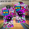 BlueJose Bowling King of the Lane Graffiti Style Customized Name, Team Name 3D Shirt (4 Colors)