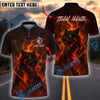 BlueJose Darts Fire Wolf Target Personalized Name, Team Name Shirt (4 Colors)
