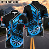 BlueJose Darts King's Crown Design Customized Name, Team Name 3D Shirt (4 Colors)