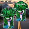 BlueJose Darts Shark Graffiti Style Customized Name, Team Name 3D Shirt (4 Colors)