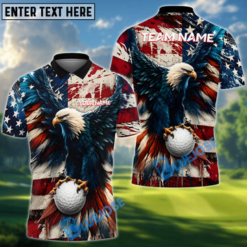 BlueJose Golf Patriot Break Customized Name, Team Name 3D Shirt