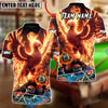 BlueJose Billiards Ball 8 Death & Rebirth Phoenix Customized Name, Team Name 3D Shirt (4 Colors)