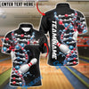 BlueJose Bowling And Pins Bowling Is In My Dna Customized Name, Team Name 3D Shirt