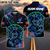 BlueJose Darts  Neon Bear Glow Art Personalized Name, Team Name Shirt (4 Colors)