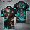 BlueJose Darts Smoke Skull Personalized Name 3D Shirt