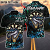 BlueJose Darts King Crocodile Multicolor Options Personalized Name Shirt (6 Colors)