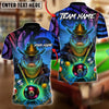 BlueJose Billiards 8-Ball The Crocodile Breaker Customized Name, Team Name 3D Shirt (4 Colors)