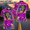 BlueJose Darts Hiphop Bulldog With Dartboard Design Customized Name, Team Name 3D Shirt (4 Colors)